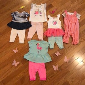 5 Full Baby Girl Outfits (0-3 months size)